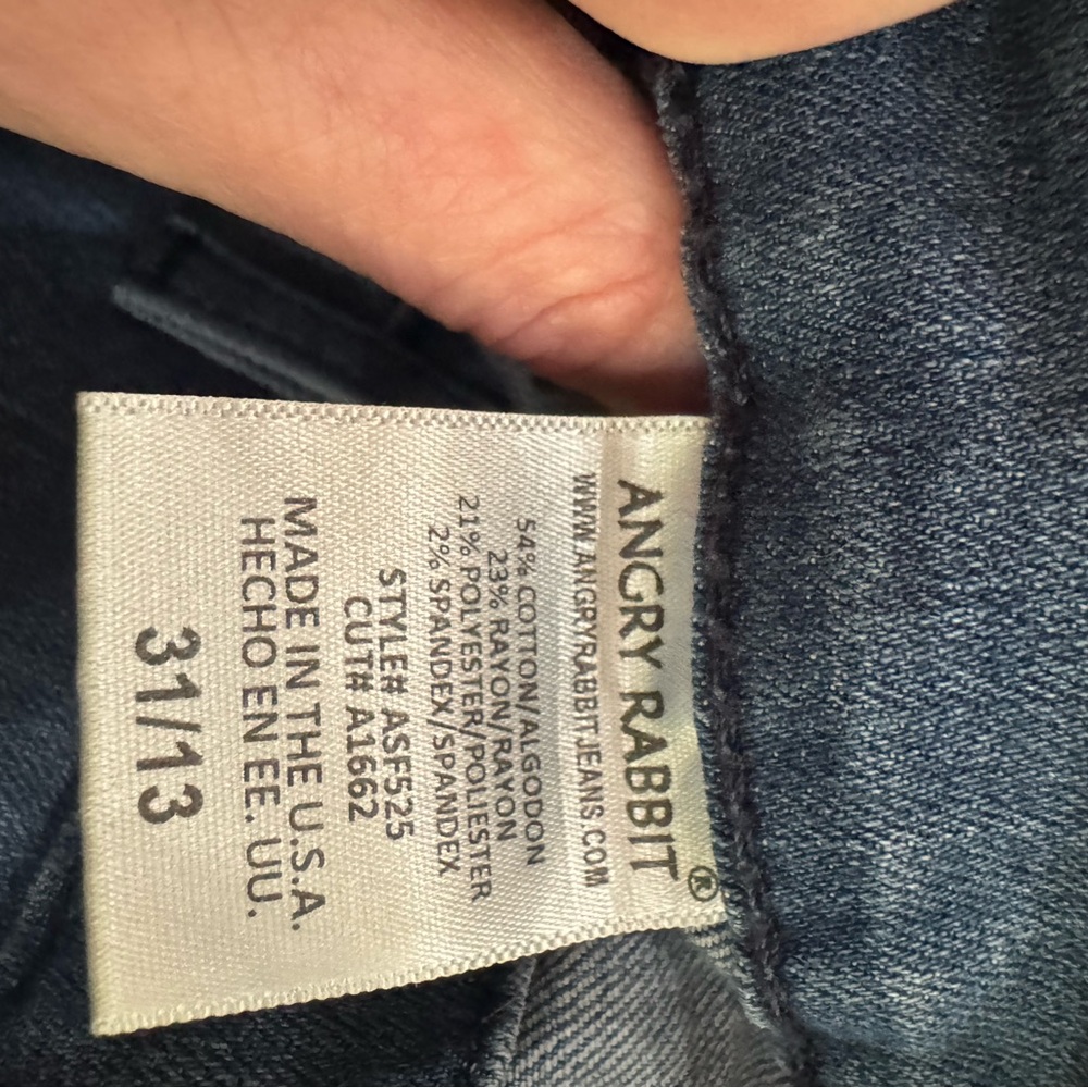 Angry Rabbit size 13 (31) Wide-Leg Jeans - Picture 11 of 11